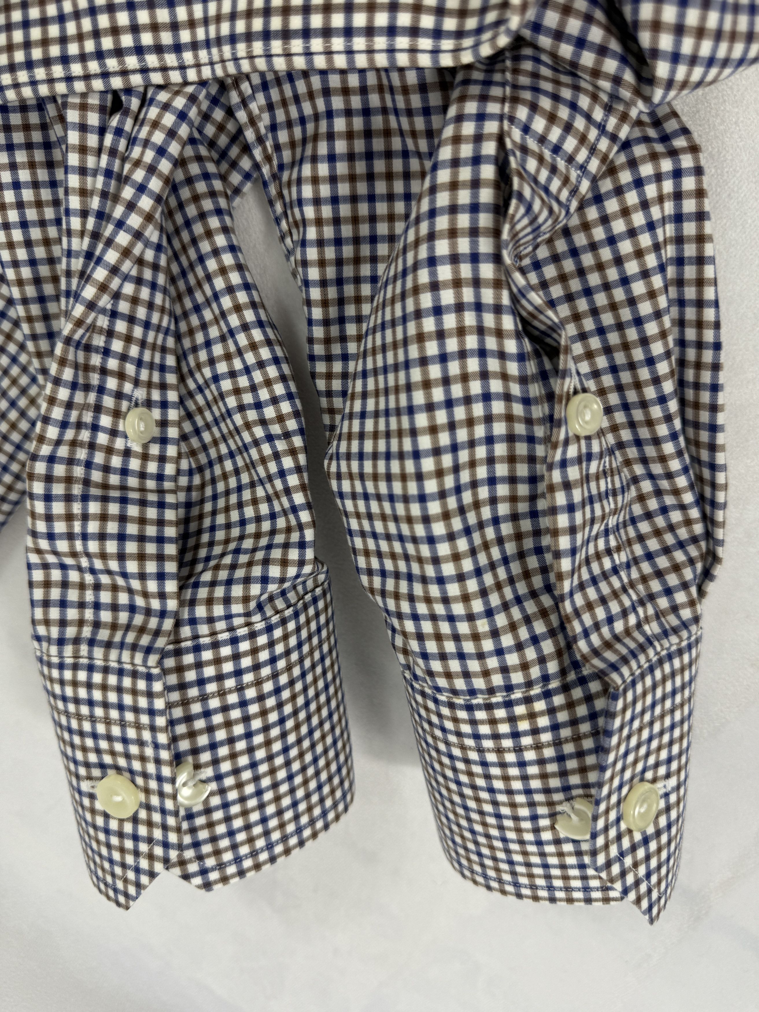 Eton Eton Contemporary Button Down Checked Shirt 43/17 Size US XL / EU 56 / 4 - 6 Thumbnail