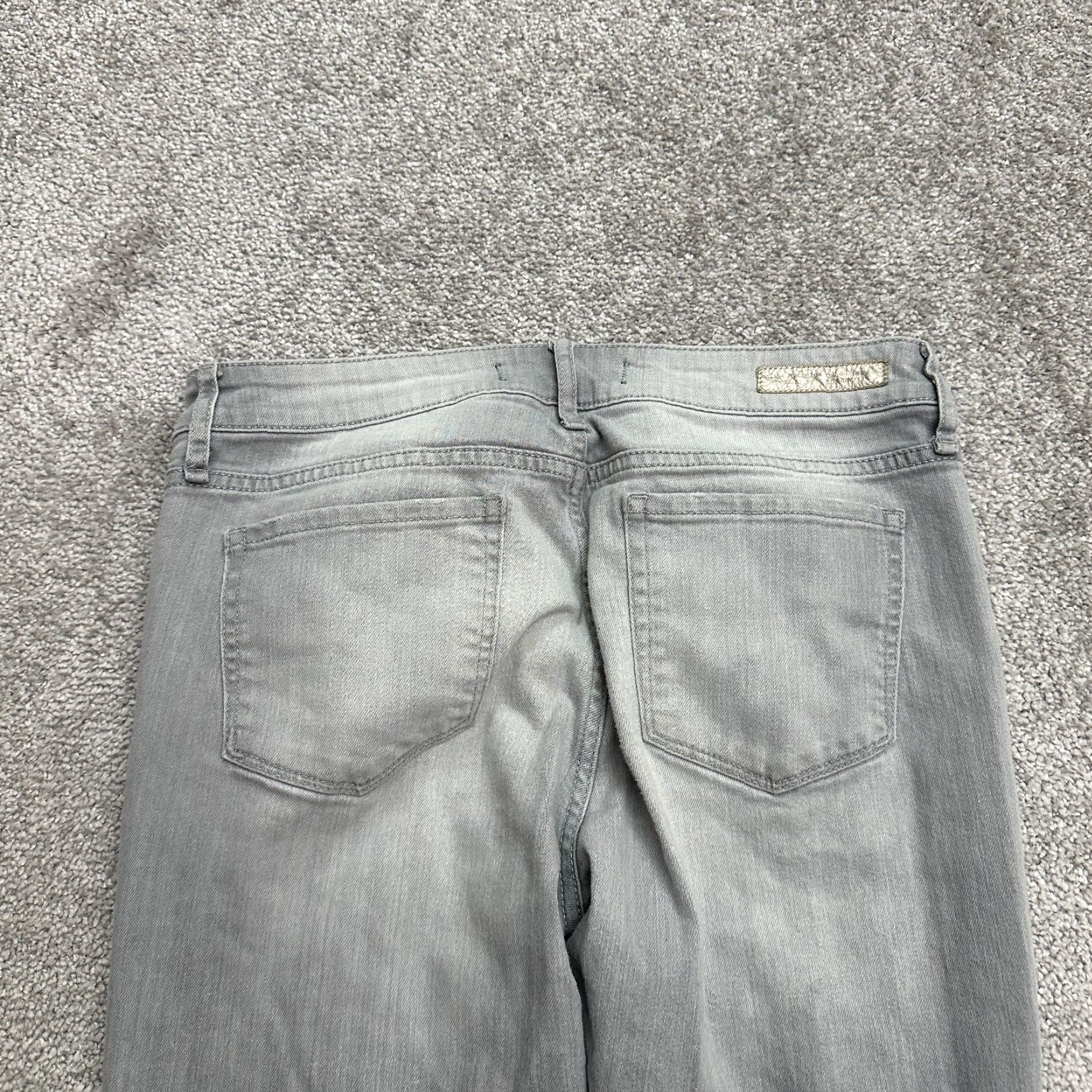Vintage Articles of Society Skinny Jeans Womens 27 Gray Mid Rise Distressed Regular Fit Size 27" / US 4 / IT 40 - 2 Thumbnail