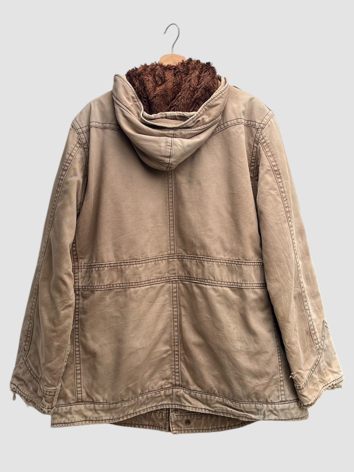 Levi's Distressed Levi’s Mod/Military Fur Lining Hooded Jacket Size US L / EU 52-54 / 3 - 7 Thumbnail