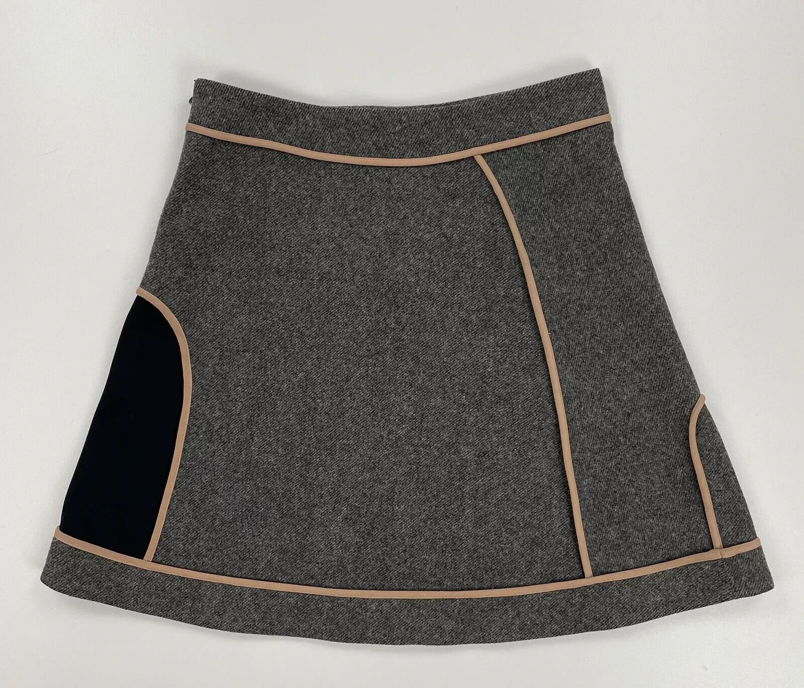 Marni MARNI Wool Short A-line Womens Skirt Grey Size 40 Size 27" / US 4 / IT 40 - 2 Thumbnail