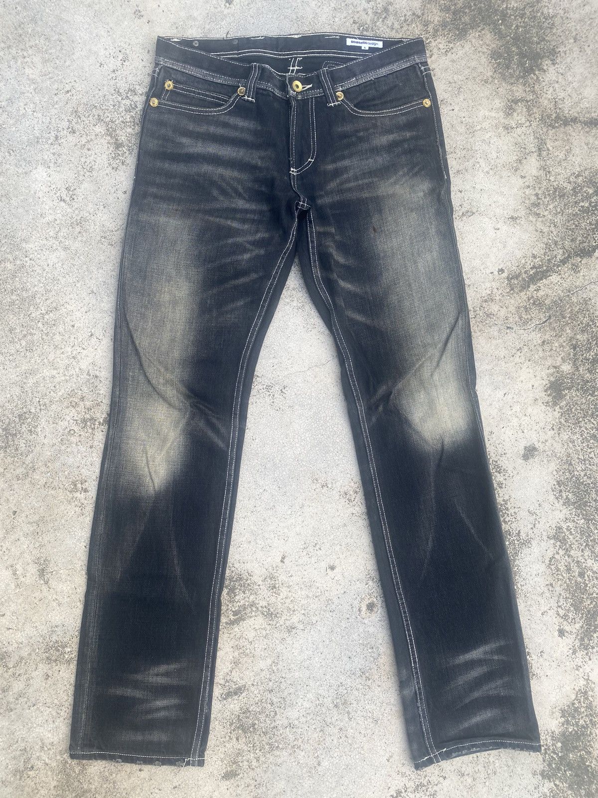 Japanese Brand Japanese Brand Semantic Design Clawmark Straightcut Denim Size US 32 / EU 48 - 1 Thumbnail