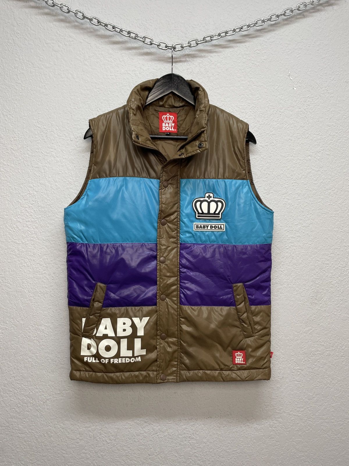 Japanese Brand Vintage y2k Baby Doll Wiwiene Westwood Vibe Nylon Vest Puffe Size US L / EU 52-54 / 3 - 1 Thumbnail