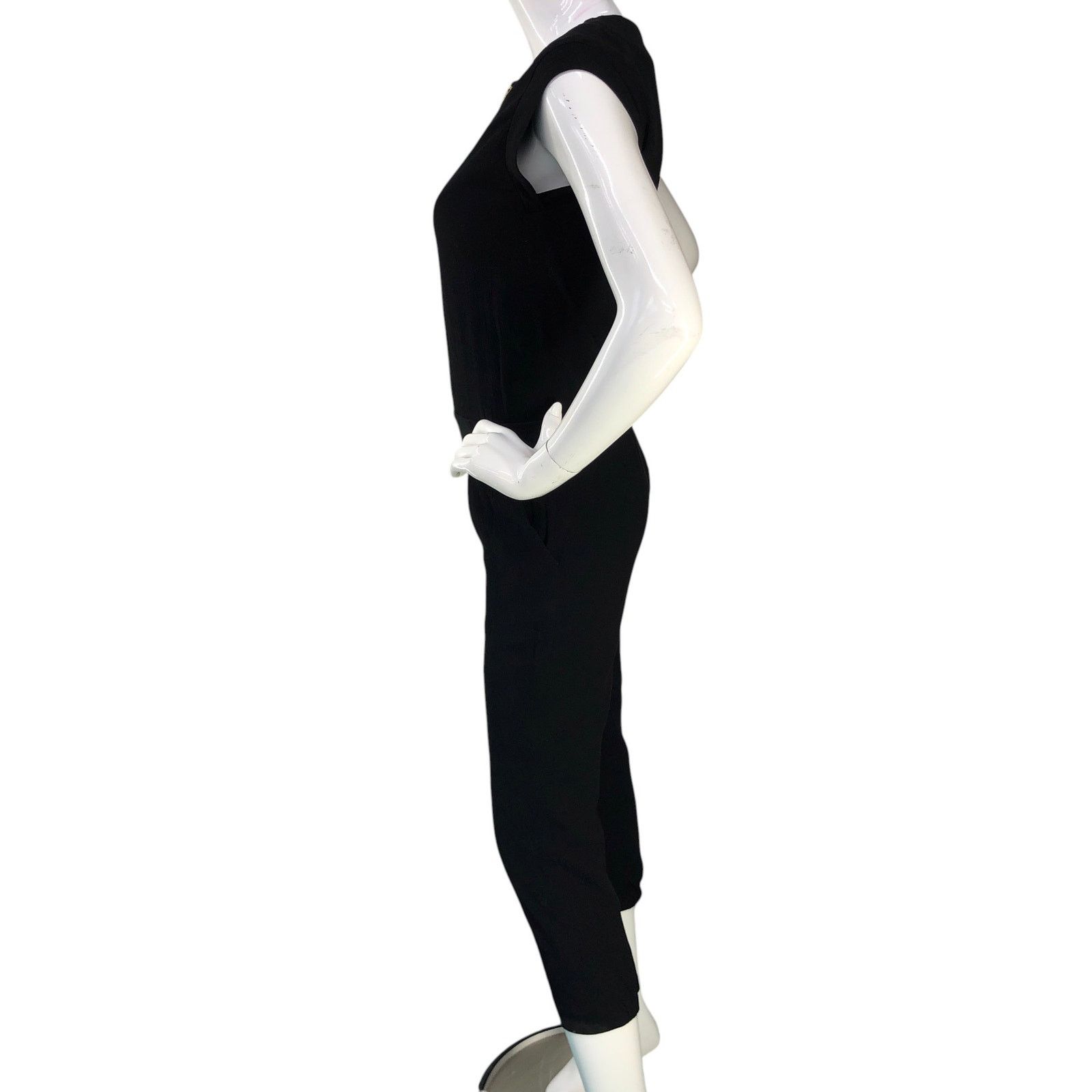 J.Crew J Crew Size 2P Jumpsuit Asymmetric Zip Viscose Crepe Cropped Size 26" / US 2 / IT 38 - 5 Thumbnail
