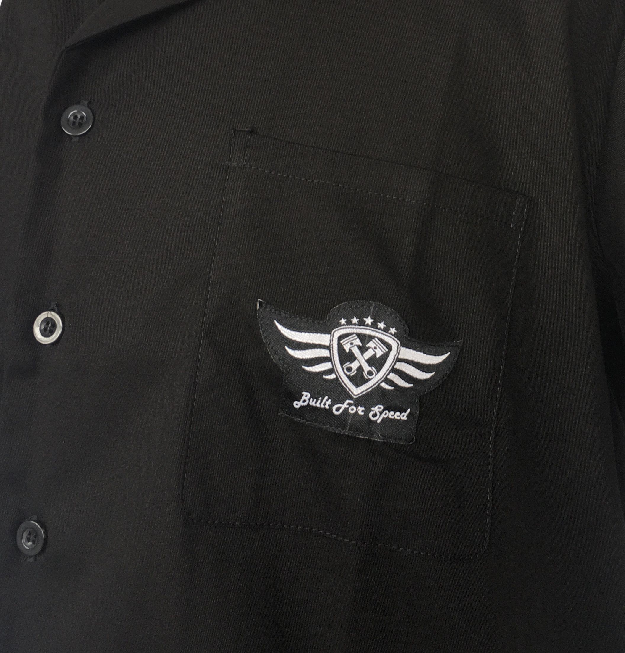 Other Black Men Shirts Patch Pocket White Panel Vintage Style Size US XXL / EU 58 / 5 - 7 Thumbnail