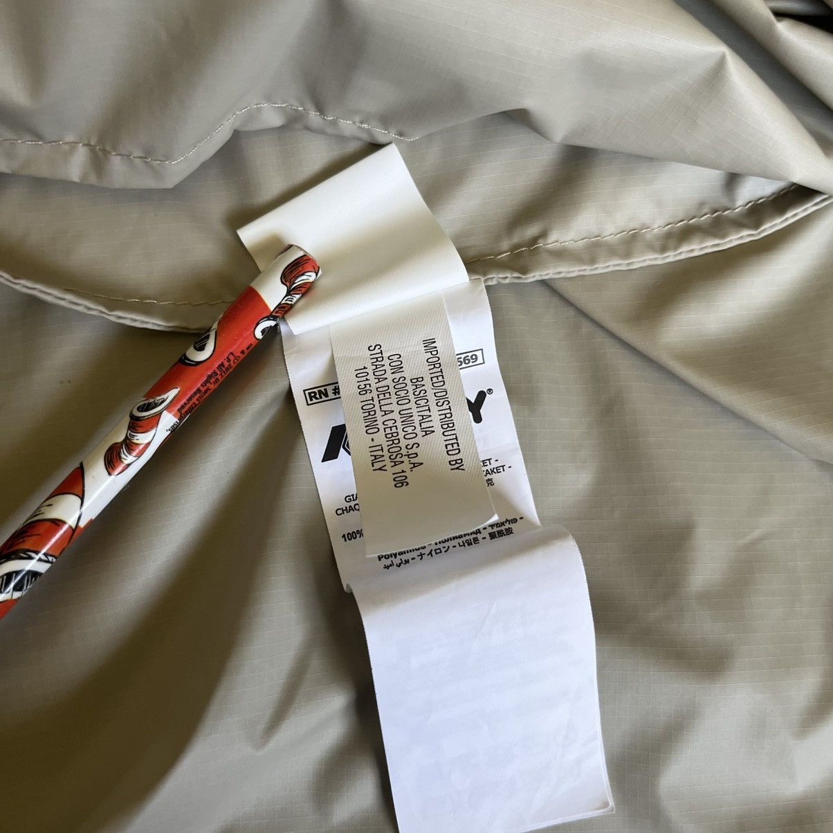 Comme des Garcons PLAY × K-Way Comme des Garcons Play K Way Full Zip Packable Jacket Beige Size US XXL / EU 58 / 5 - 12 Thumbnail