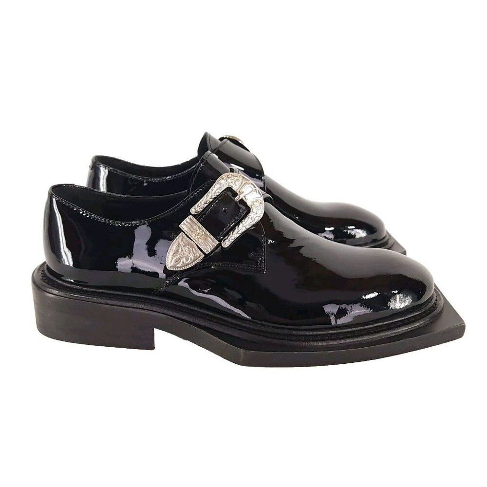 Martine Rose Martine Rose Patent Shoom Loafers 37 W7 Black New Size US 7 / IT 37 - 5 Thumbnail