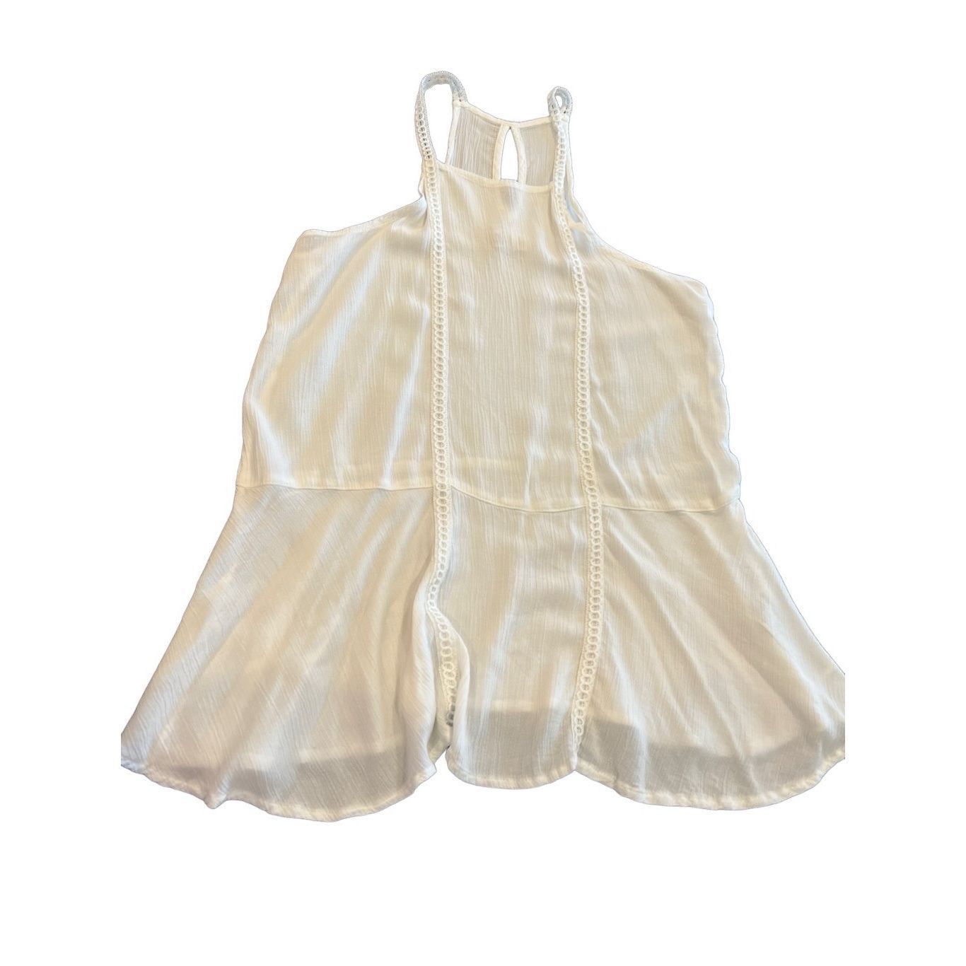Hollister Hollister white Ruffle Hem mini Dress size S Size S / US 4 / IT 40 - 1 Thumbnail