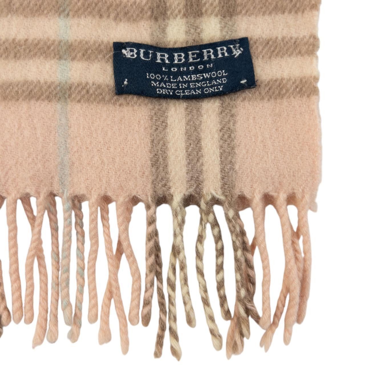 Burberry Vintage Burberry Nova Check Lambswool Tassel Scarf Size ONE SIZE - 3 Thumbnail