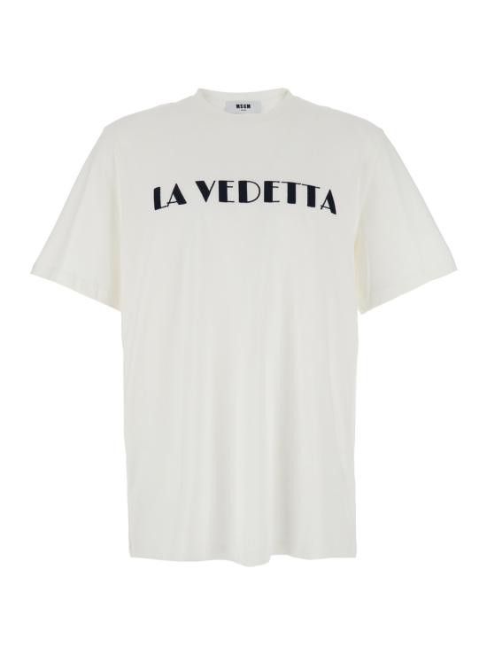 MSGM MSGM Men Tops 3840MM9625709802 White Size US M / EU 48-50 / 2 - 1 Thumbnail