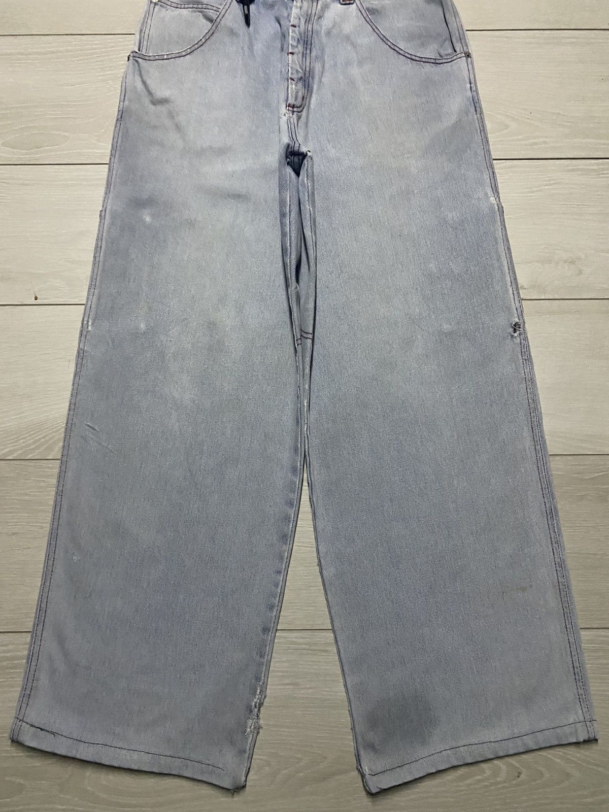 JNCO Vintge Japanese Amore Puro Faded Wash Carpenter Baggy Jeans Size US 30 / EU 46 - 5 Thumbnail