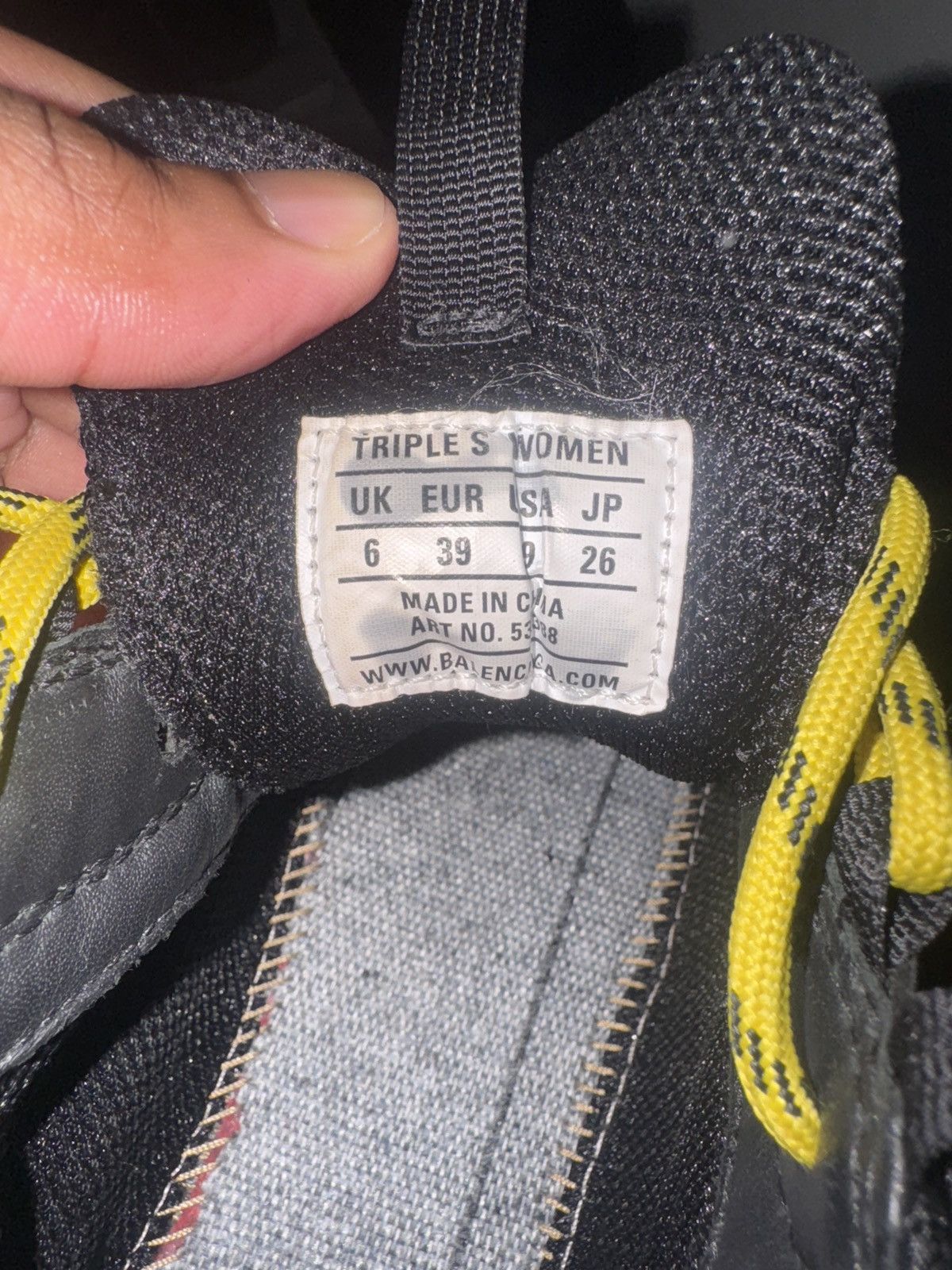 Balenciaga Black and Yellow Balenciaga Triple S Size US 8 / EU 41 - 2 Thumbnail