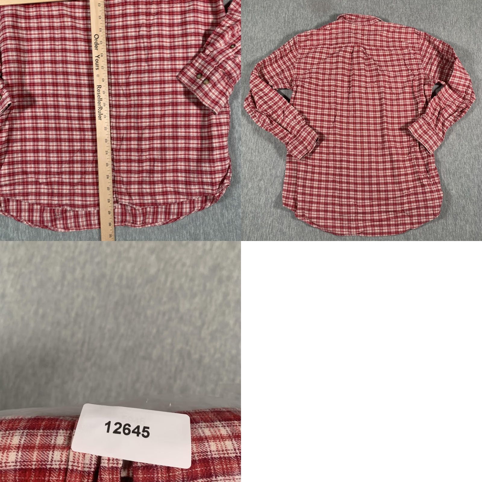 Nordstrom Pure Stuff Nordstrom Shirt Mens Large Red White Plaid Button Down Cotton Casual Shirt Size US L / EU 52-54 / 3 - 8 Thumbnail