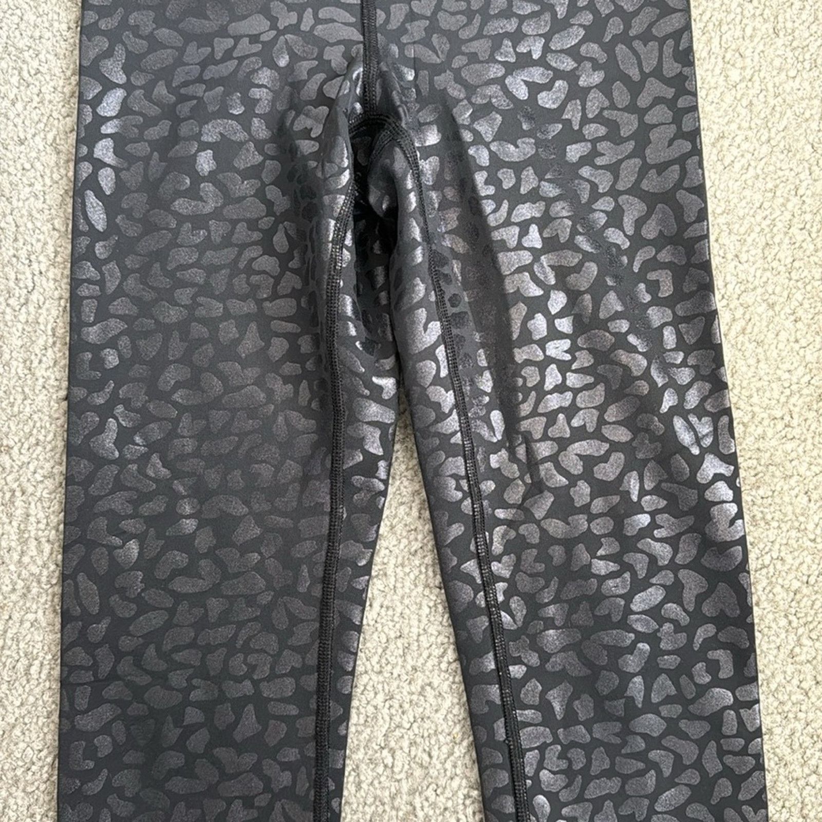 Other IVL Collective Chi Chi leggings black on black leopard print Size 26" / US 2 / IT 38 - 4 Thumbnail