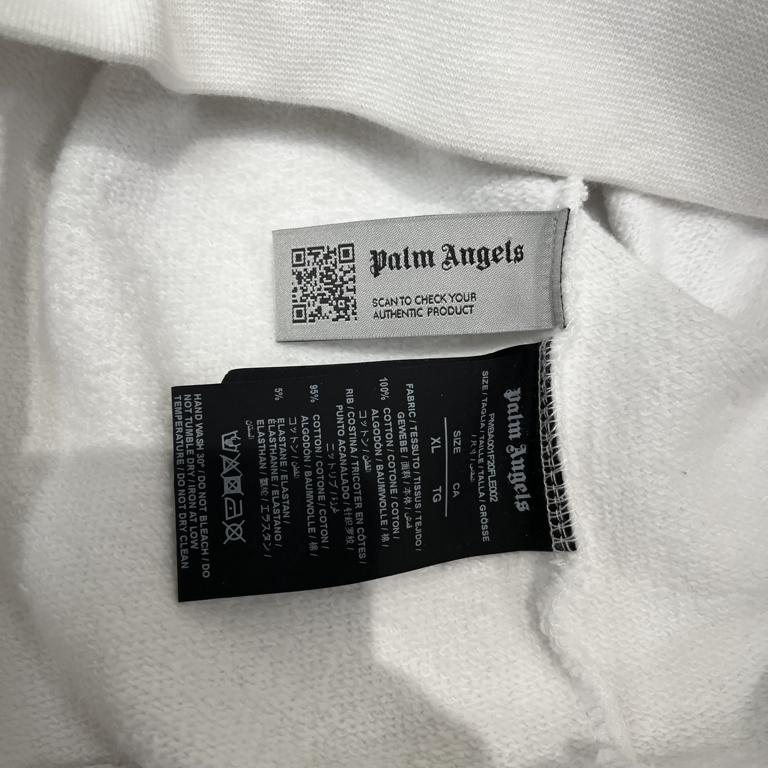 Palm Angels Palm Angels Milano Sprayed Crewneck White Size US XL / EU 56 / 4 - 5 Thumbnail