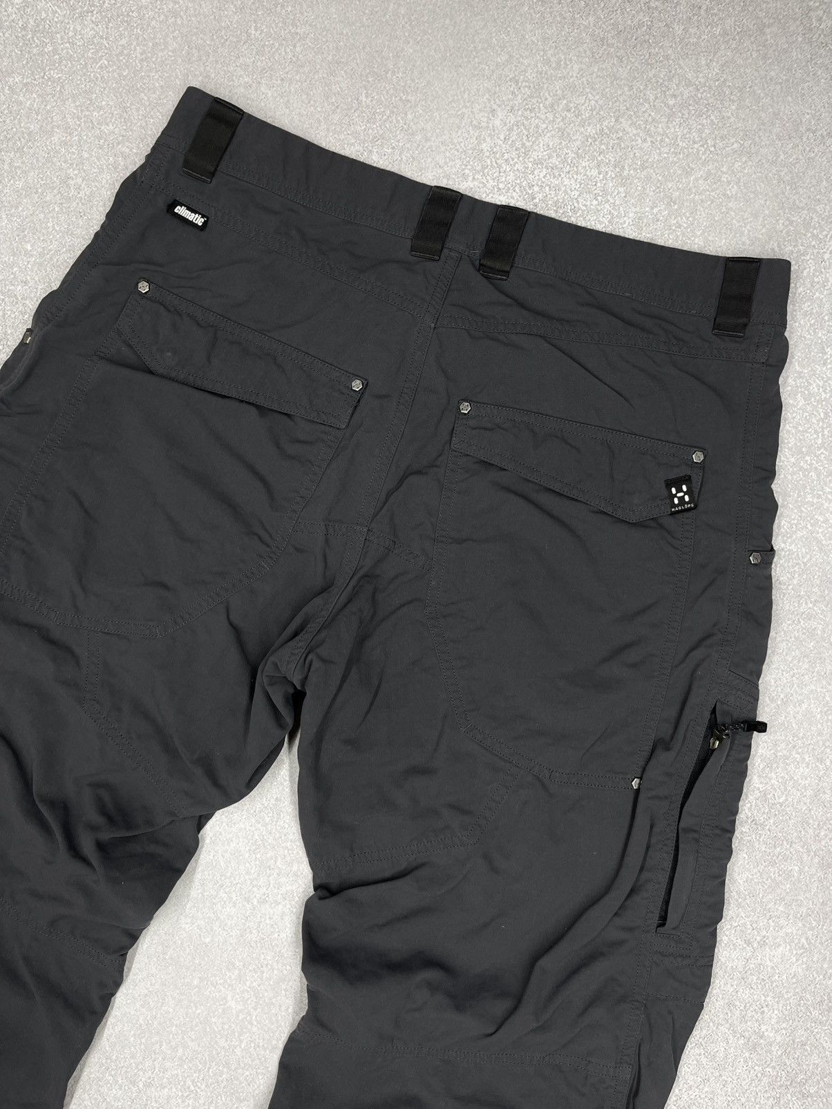 Haglofs Mens Haglofs Nylon Grey Pants Outdoor Gorpcore Size US 34 / EU 50 - 8 Thumbnail