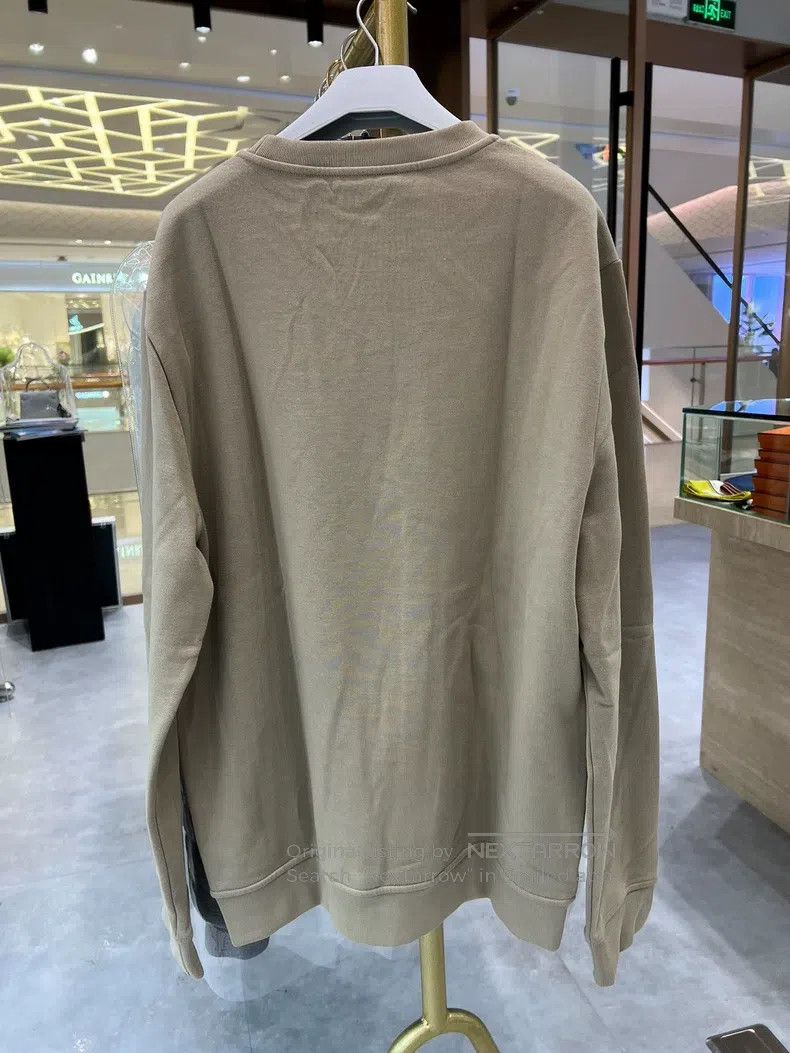 Hermes Hermes Men's round-neck sweatshirt, saffron yellow, geomet Size US XL / EU 56 / 4 - 3 Thumbnail