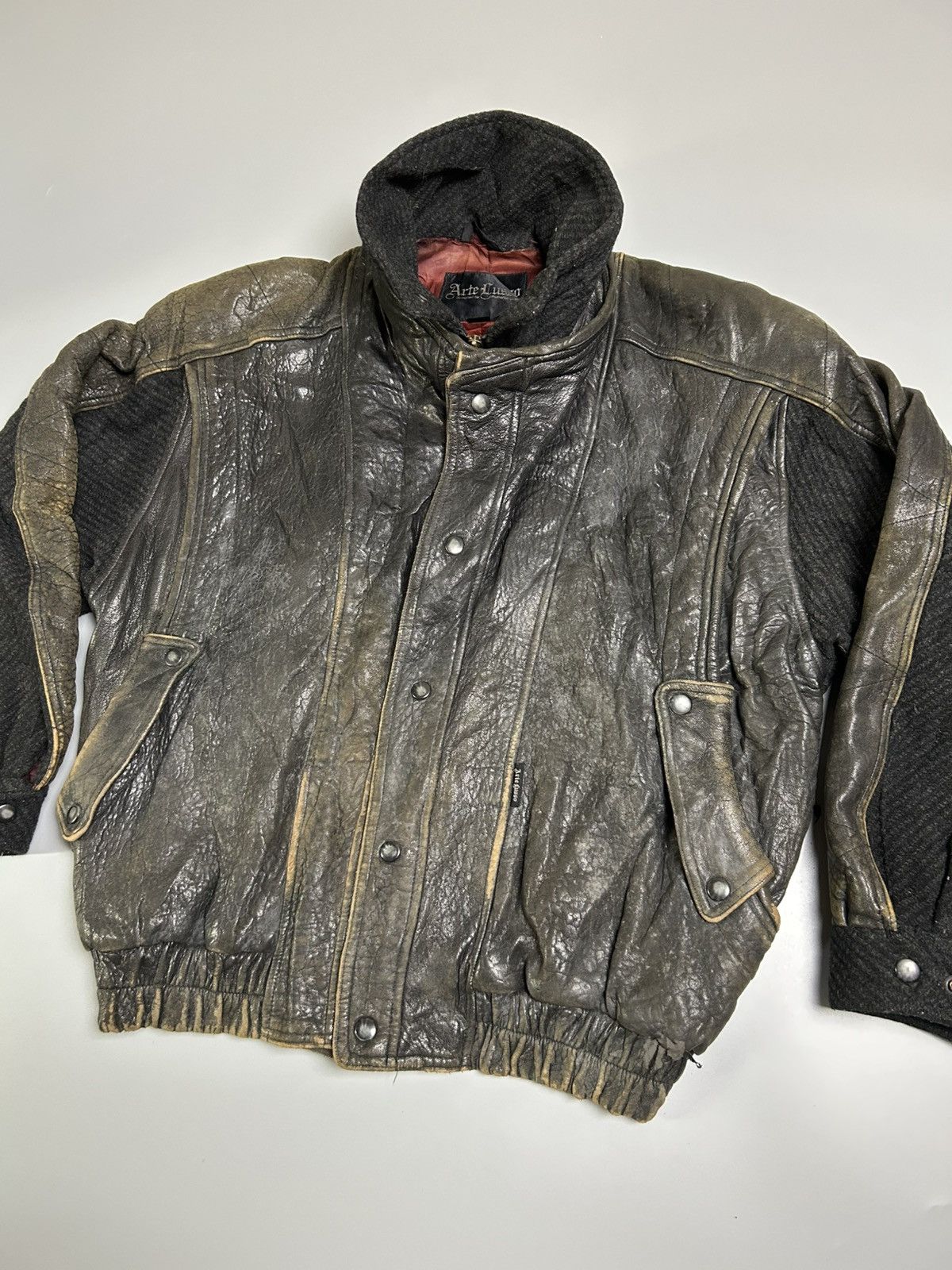 Leather Vintage Leather Jacket Size US L / EU 52-54 / 3 - 4 Thumbnail