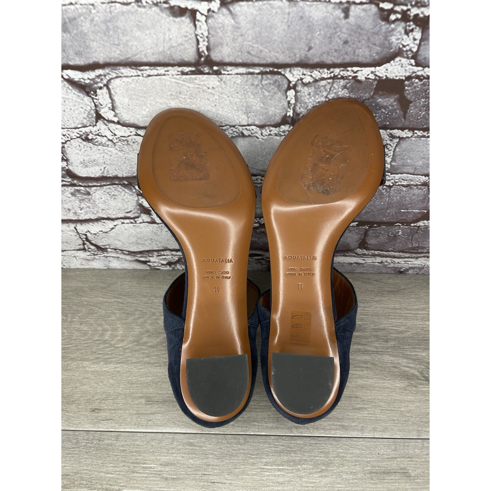 Aquatalia Aquatalia Blue Suede Leather Ankle Strap Heel Open Sandals W Size US 11 / IT 41 - 8 Thumbnail