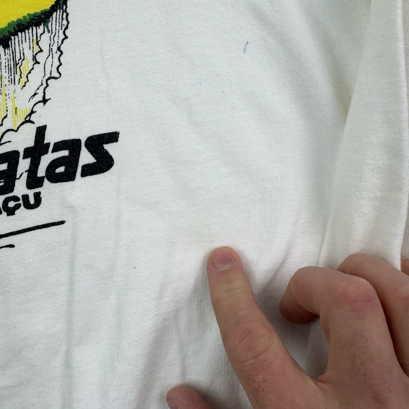 Vintage Vintage Brazil Waterfall Sweatshirt Adult Large White Cataratas Do Iquacu 1980s Size US L / EU 52-54 / 3 - 7 Thumbnail