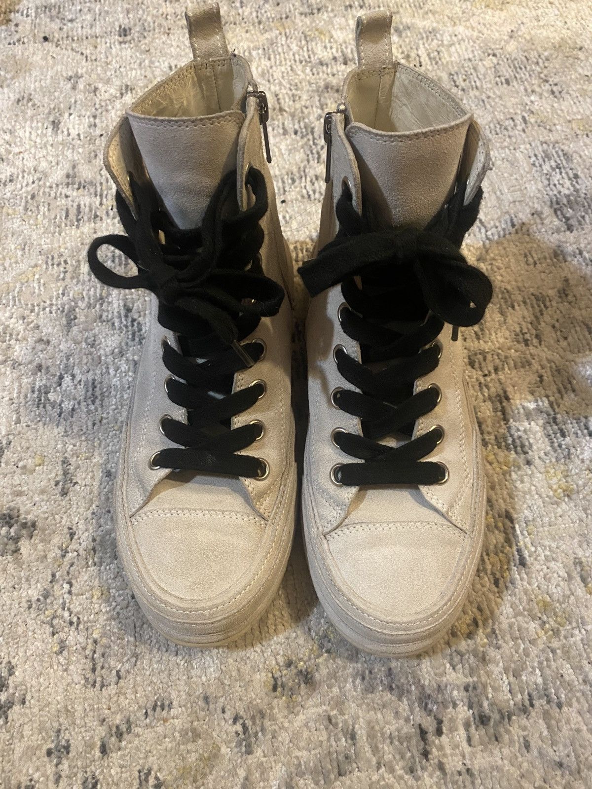 Ann Demeulemeester Ann Demeulemeester Raven White Sneakers Size US 6 / IT 36 - 2 Thumbnail