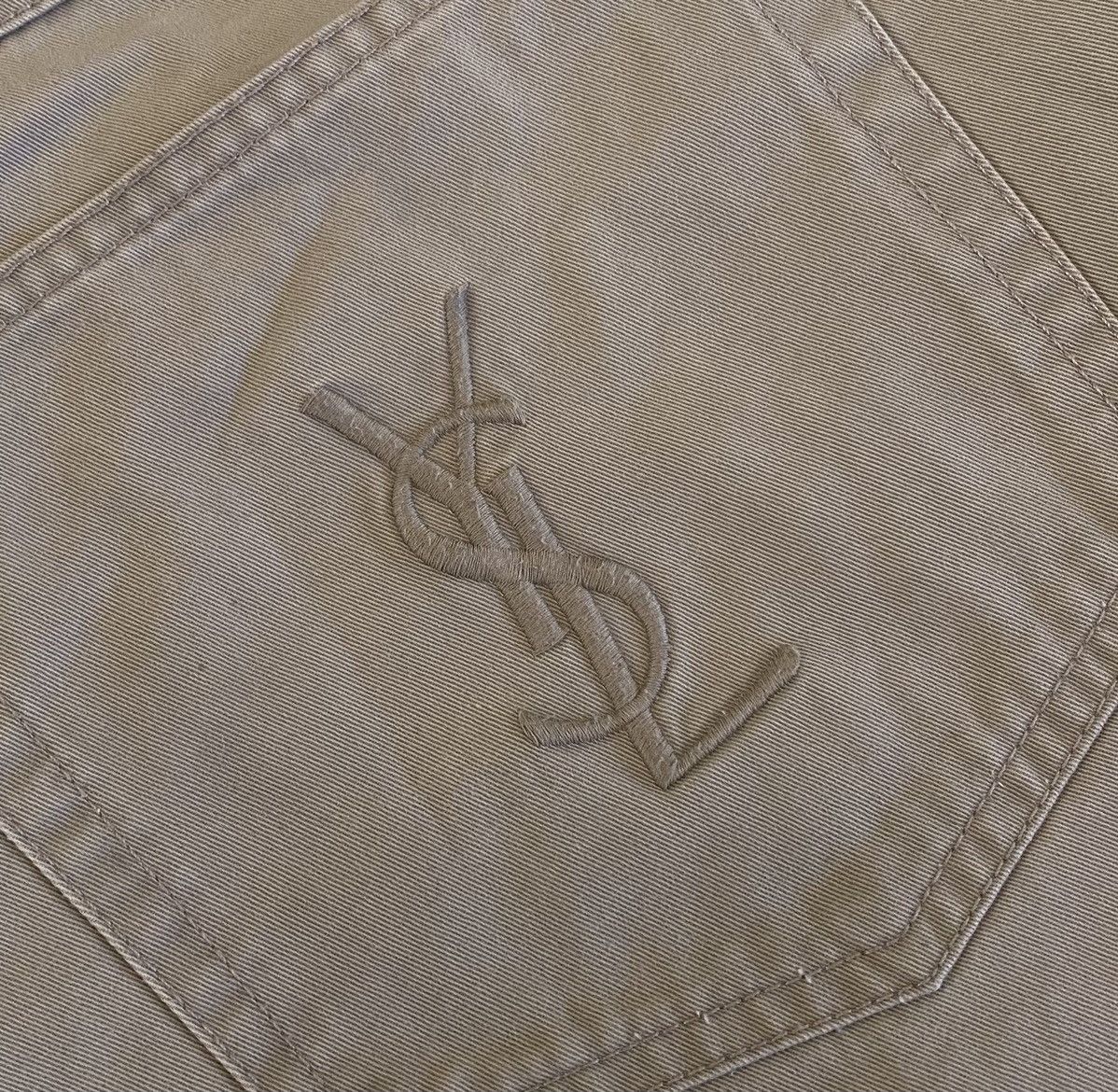 Yves Saint Laurent Yves Saint Laurent Pocket Logo Pants x Luxury x Vintage Size US 38 / EU 54 - 2 Thumbnail