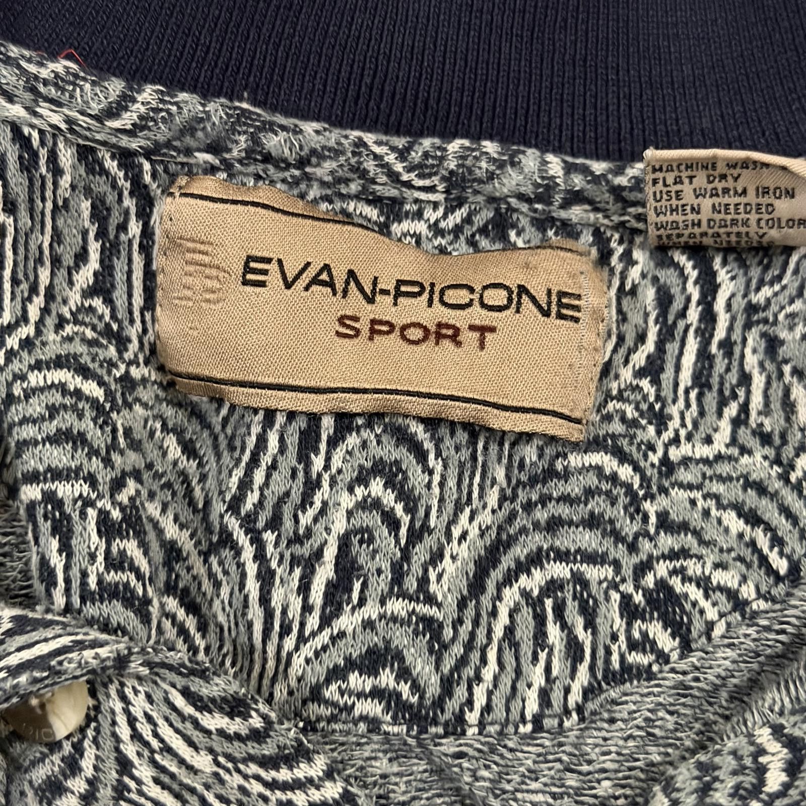 Evan Picone Vintage 90s Evan Picone Abstract Polo Shirt Size US XL / EU 56 / 4 - 3 Thumbnail