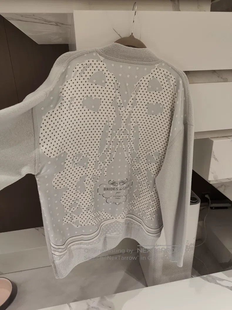 Hermes Hermes Cardigan, baby blue color Size XS / US 0-2 / IT 36-38 - 4 Thumbnail