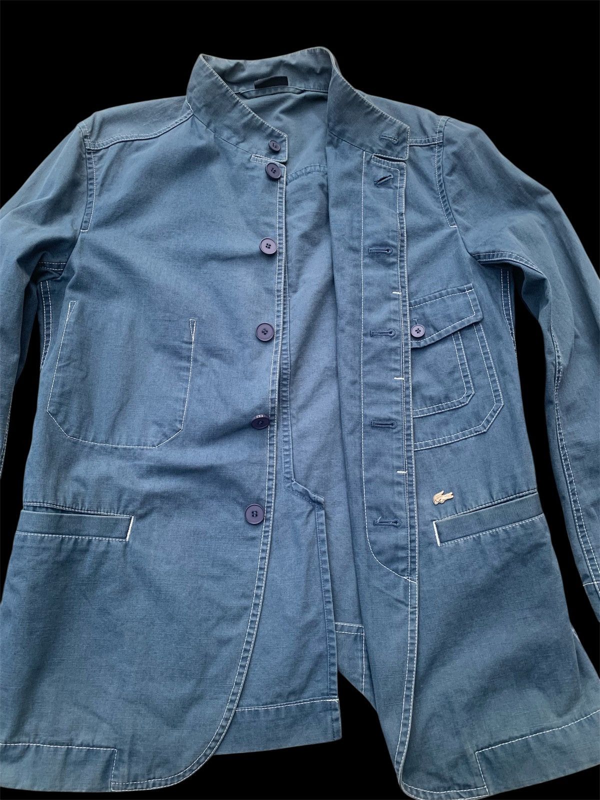 Lacoste Vintage Lacoste Utility Workwear Jacket Minimalist Coat Size US L / EU 52-54 / 3 - 5 Thumbnail