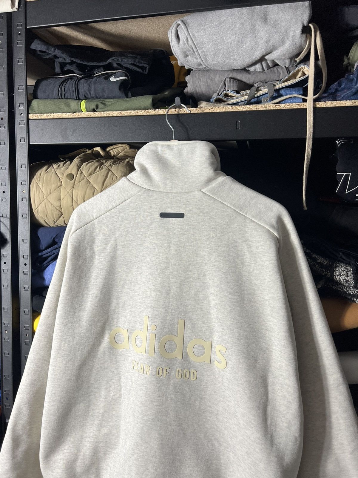 Adidas × Fear of God Adidas x Fear of God Athletics Track Jacket Oatmeal Full Zip Size US M / EU 48-50 / 2 - 9 Thumbnail