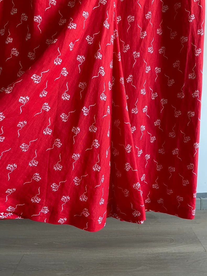 Comme des Garcons Comme Des Garcons size M Double floral deconstructed linen Size 25" / US 0 / IT 36 - 7 Thumbnail