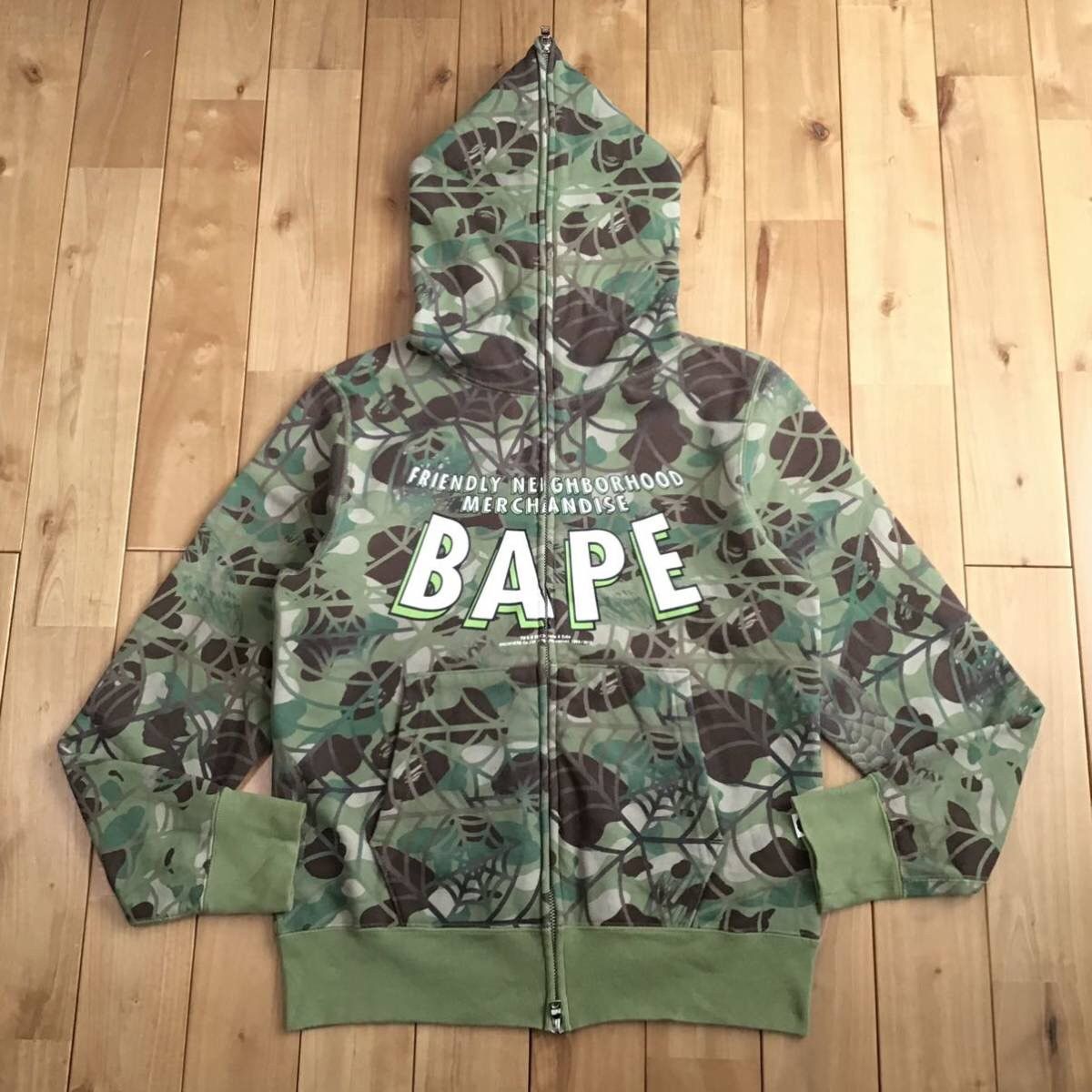 Bape × Marvel Comics × Nigo Marvel comics × BAPE camo Spiderman full zip hoodie ape NIGO Size US S / EU 44-46 / 1 - 1 Thumbnail