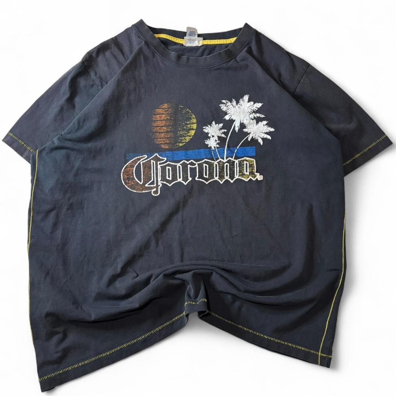 Vintage Vintage Y2K Corona Grey Graphic Tee - M/L Size US M / EU 48-50 / 2 - 1 Thumbnail