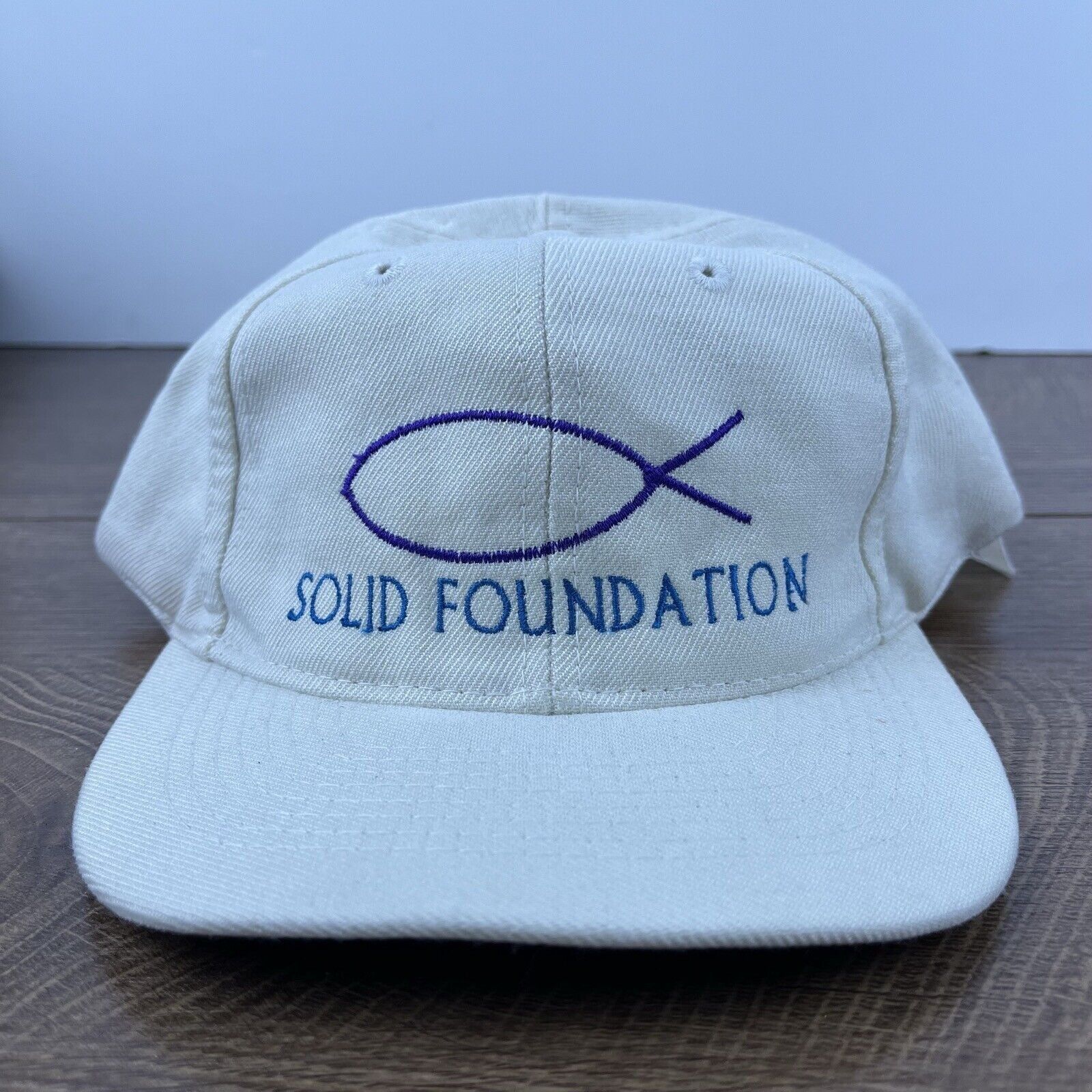 Other Solid Foundation Hat Snapback Hat White Hat Adjustable White Size ONE SIZE - 1 Thumbnail