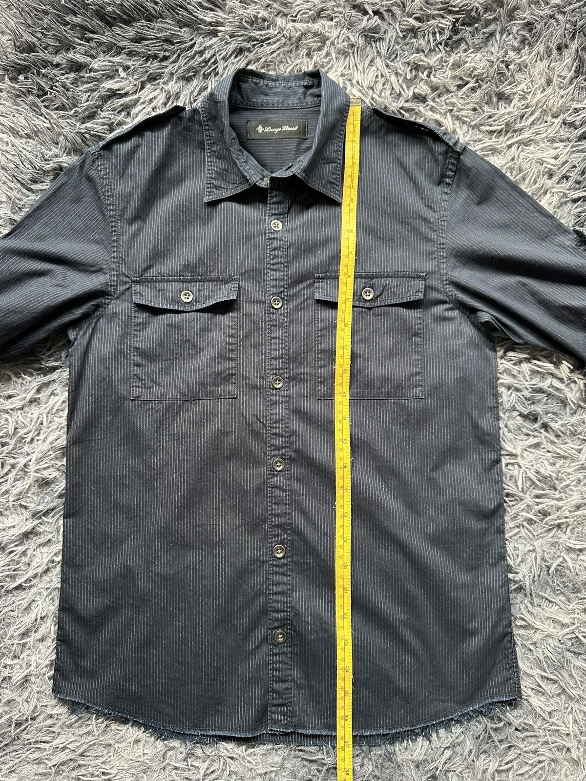 Lounge Lizard 00's - Lounge Lizard pinstripe double pocket shirt Size US M / EU 48-50 / 2 - 17 Thumbnail