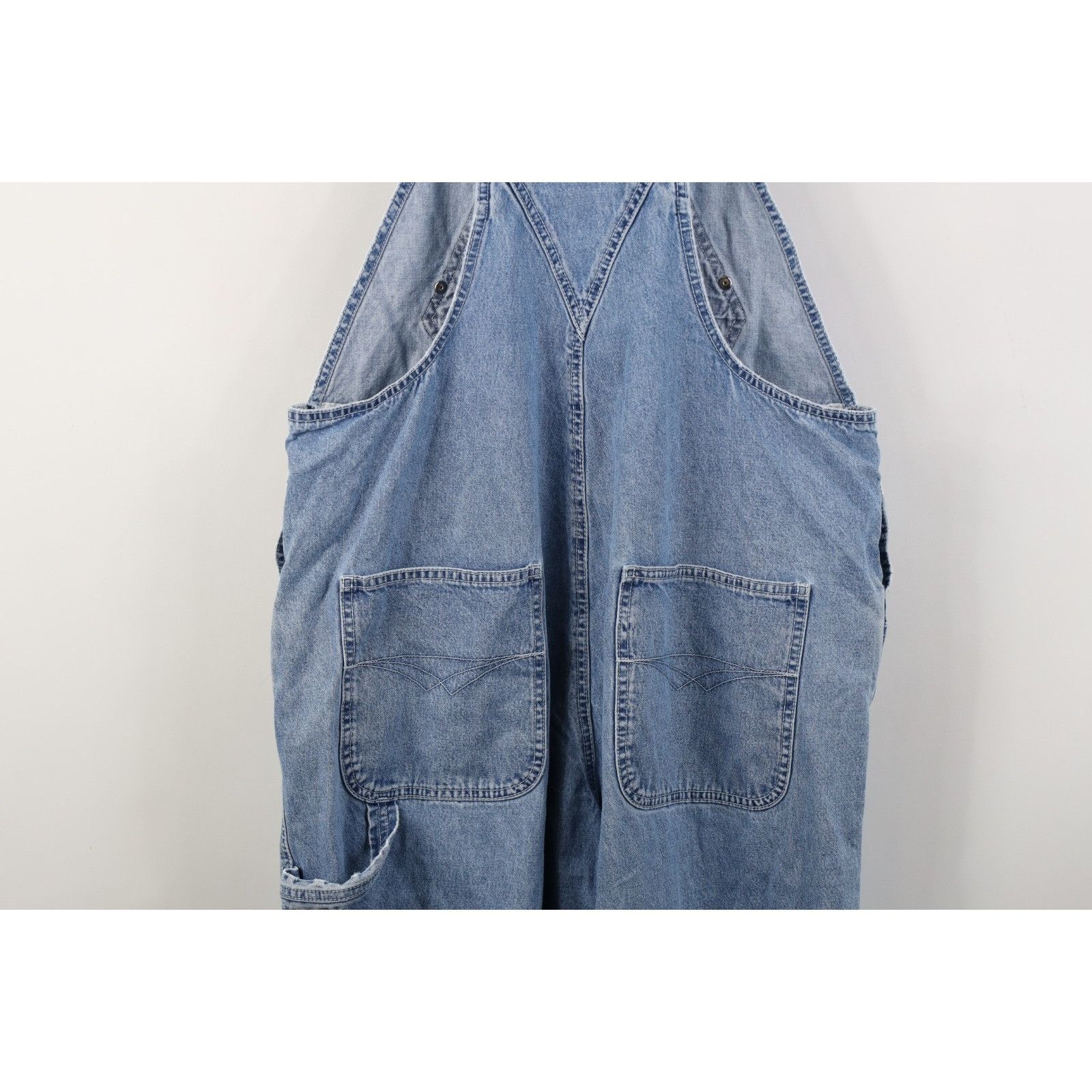 Vintage Vintage 90s Y2K Streetwear Faded Babydoll Wide Leg Overalls Size 28" / US 6 / IT 42 - 18 Thumbnail