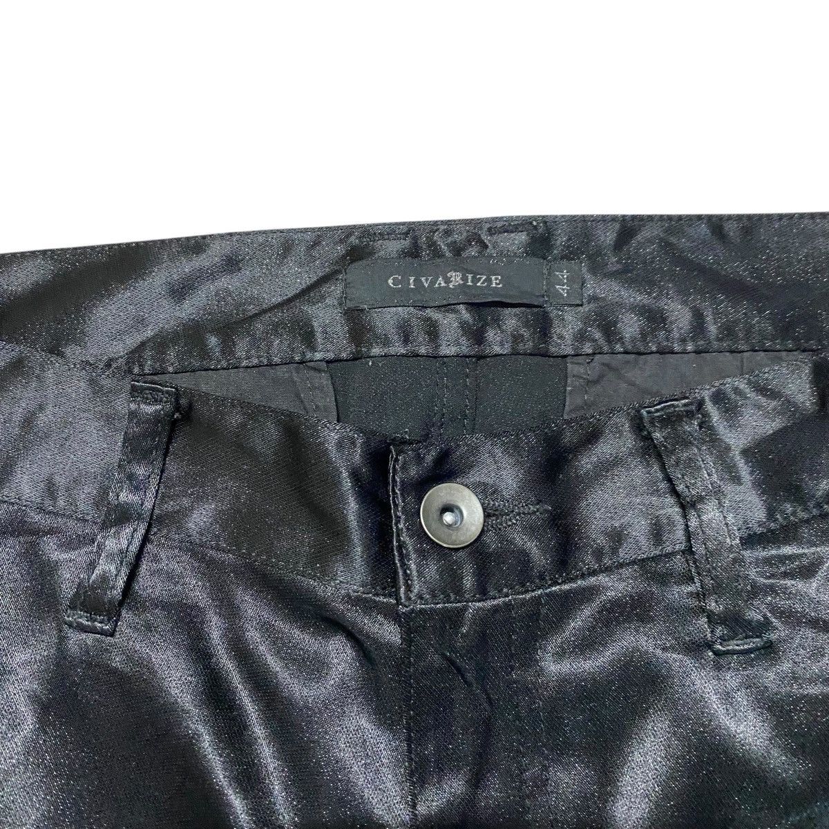 CIVARIZE Civarize Black Metallic Cargo Pants Flare Size US 31 - 6 Thumbnail