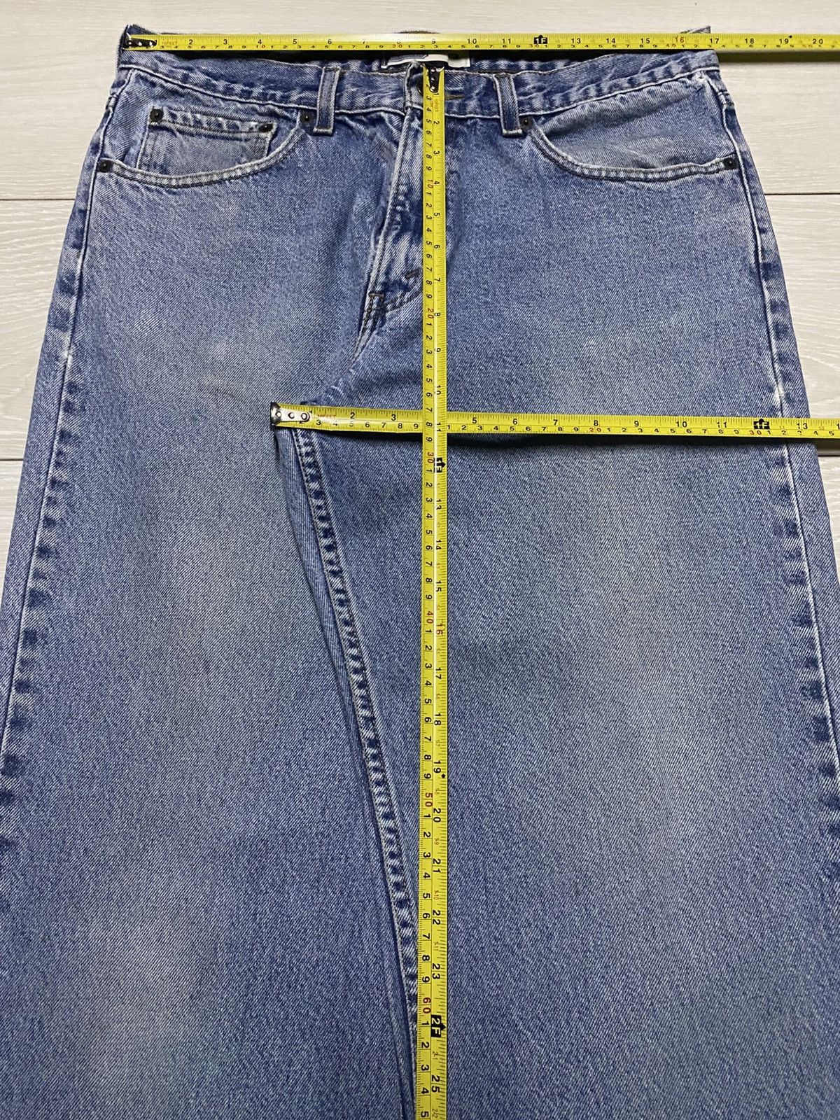 Levi's Vintage Levis Signature Faded Wash Distressed Loose Jeans Size US 34 / EU 50 - 14 Thumbnail