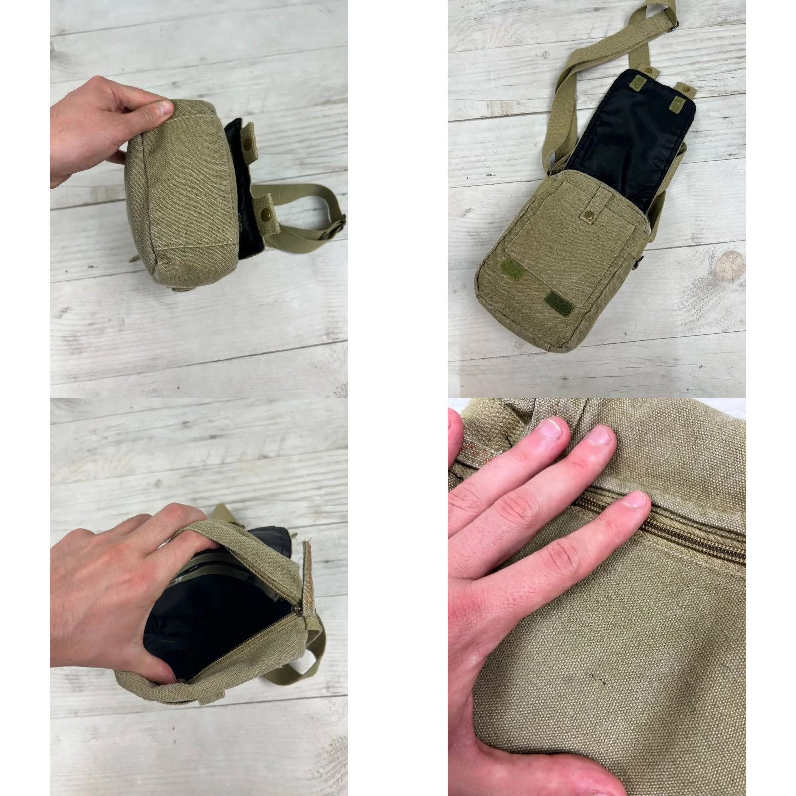 Diesel VINTAGE Diesel Messenger Shoulders Bag 90s Men Beige Canvas Nylon Shoulder Bag Medium 90s Mens Size ONE SIZE - 8 Thumbnail
