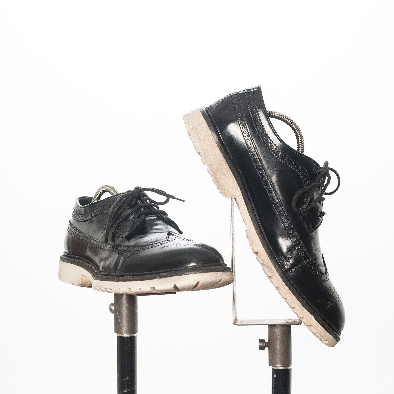 Dsquared2 DSQUARED2 Black Brogue Leather Shoes Italy Made EU43.5 Size US 10.5 / EU 43-44 - 3 Thumbnail