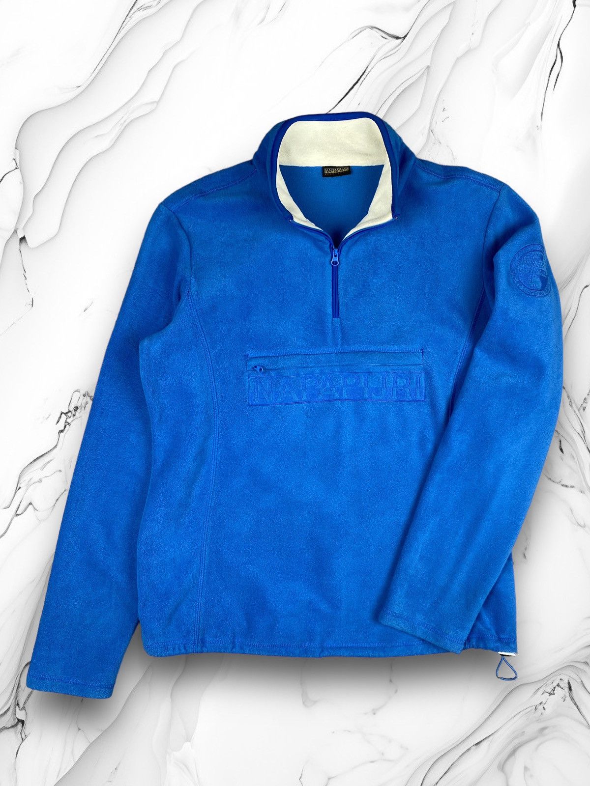 Napapijri × Vintage Napapijri Anorak Sherpa Synchilla Fleece Jacket Size L / US 10 / IT 46 - 1 Thumbnail