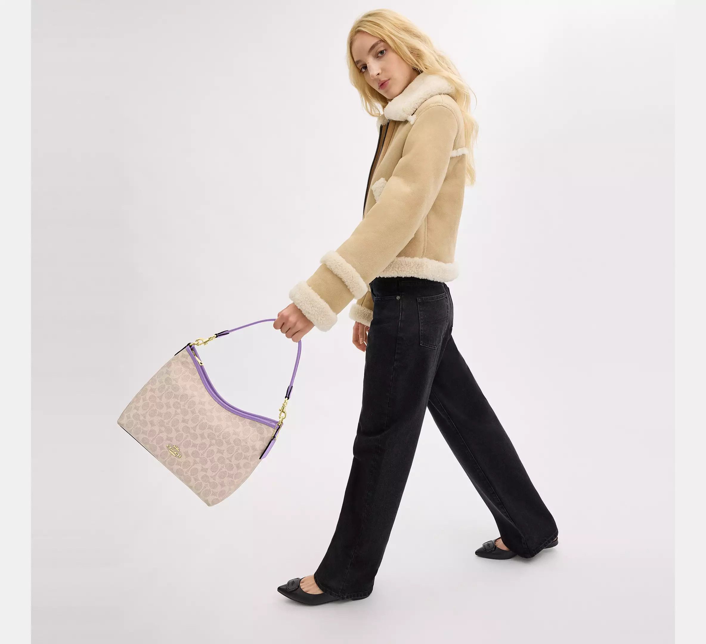 Coach Laurel Shoulder Bag In Signature Canvas CV975 Size ONE SIZE - 8 Thumbnail