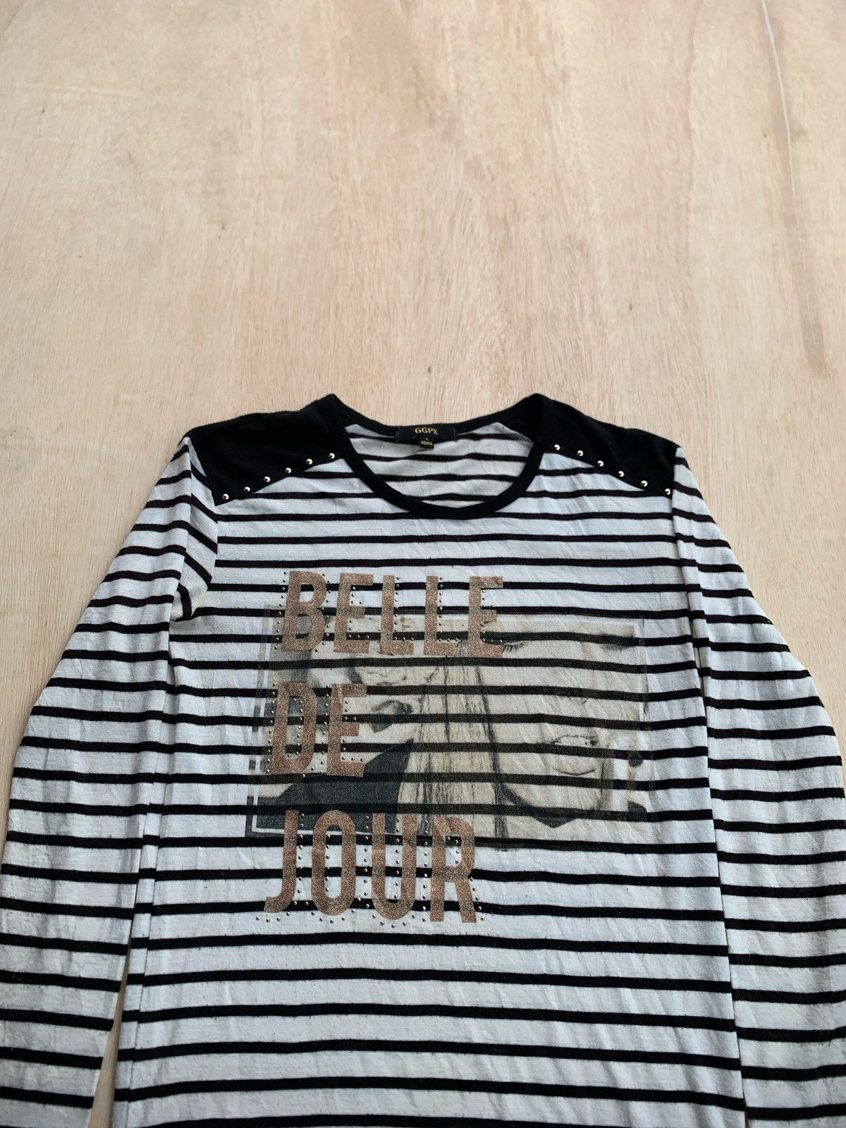 Japanese Brand Y2k GGPX Belle de jour Stripe Ifsixwasnine style Longslevee Size M / US 6-8 / IT 42-44 - 2 Thumbnail