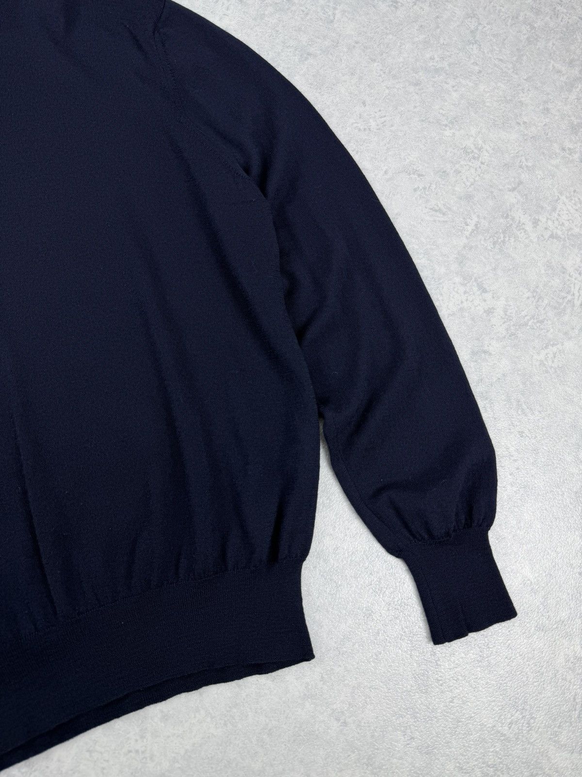 Gran Sasso Gran Sasso Wool Navy Turtleneck Knit Sweater Size 48 Size US S / EU 44-46 / 1 - 2 Thumbnail