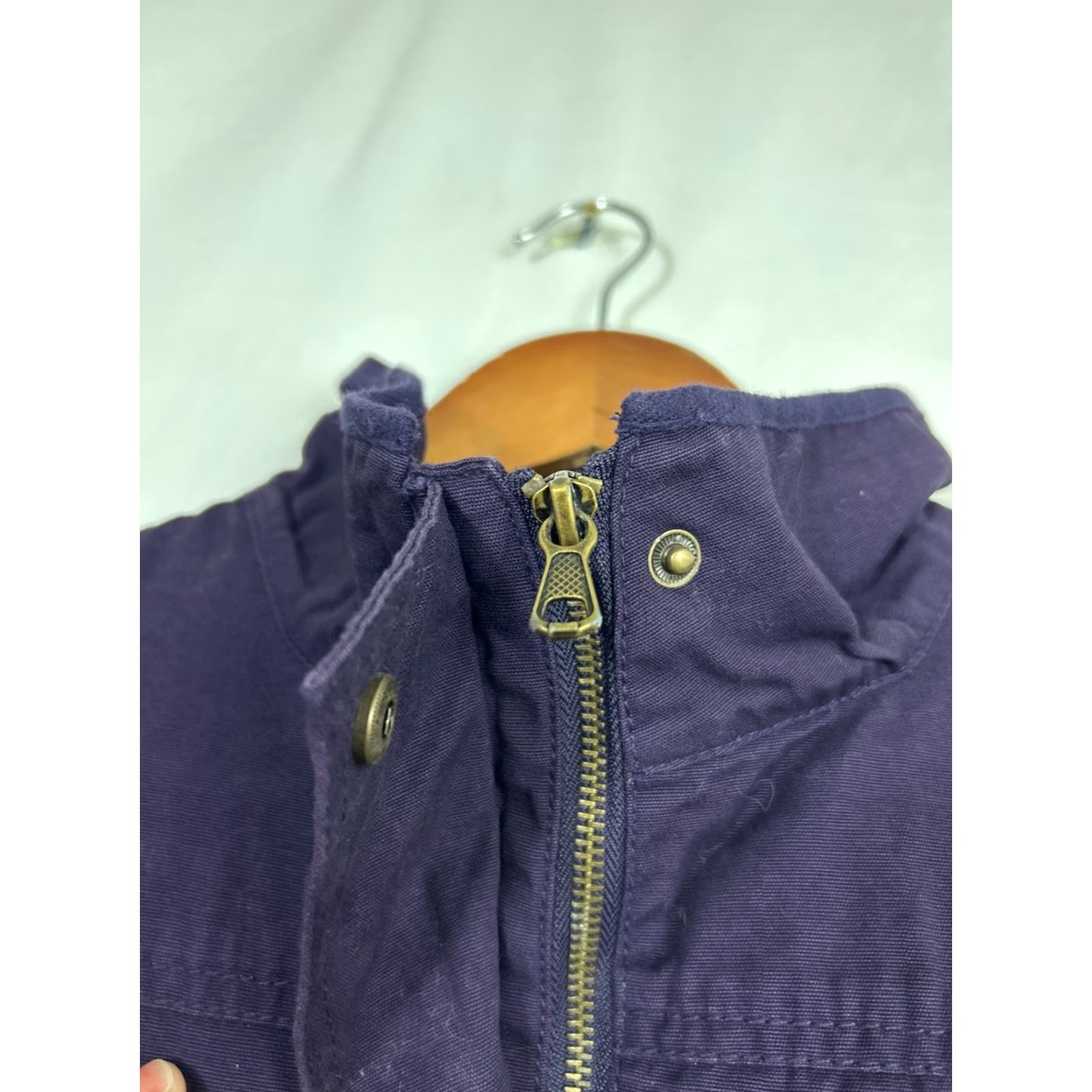 Vintage KUT from the Kloth Jacket Women M Purple Full Zip Snap Long Sleeve Field Coat Shirt? Size M / US 6-8 / IT 42-44 - 6 Thumbnail