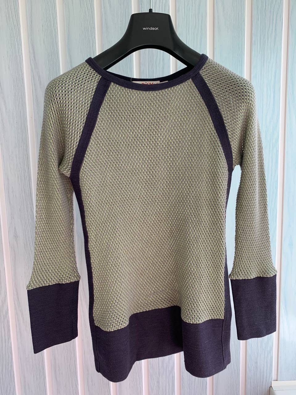Chloe × Designer × See by Chloe See By Chloe Women’s Cotton & Ramie Multicolor Knit Blouse Size M / US 6-8 / IT 42-44 - 15 Thumbnail