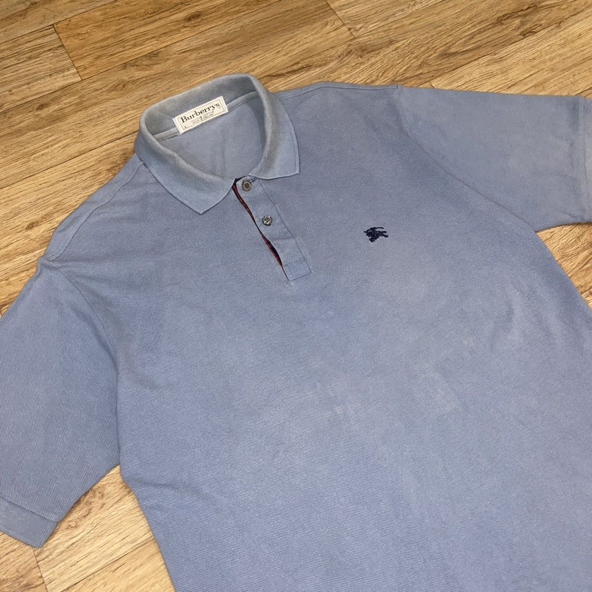 Burberry 1990s Vintage - Burberry's Polo Shirt Size US L / EU 52-54 / 3 - 2 Thumbnail