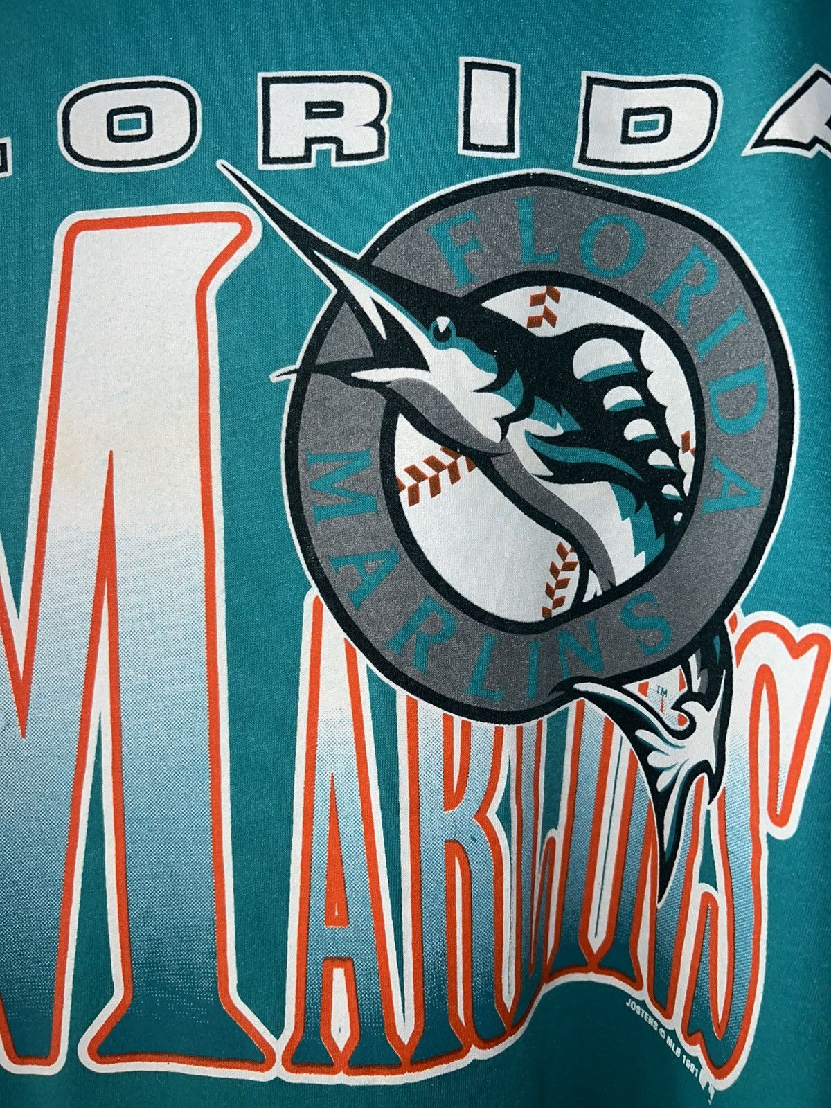 Other VTG 1991 Florida Marlins Single Stitch USA ‘Teal’ Tee XL Size US XL / EU 56 / 4 - 9 Thumbnail
