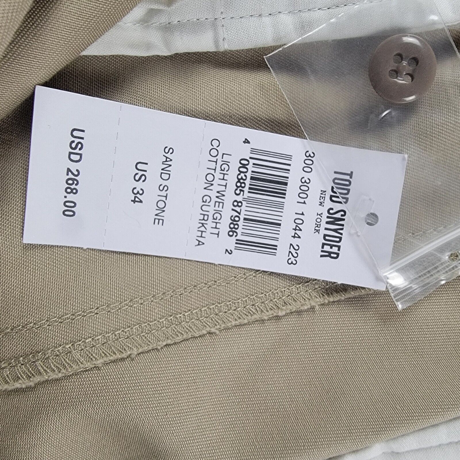 Todd Snyder Todd Snyder Mens Cotton Gurkha Trouser Pants Size US 34 / EU 50 - 13 Thumbnail