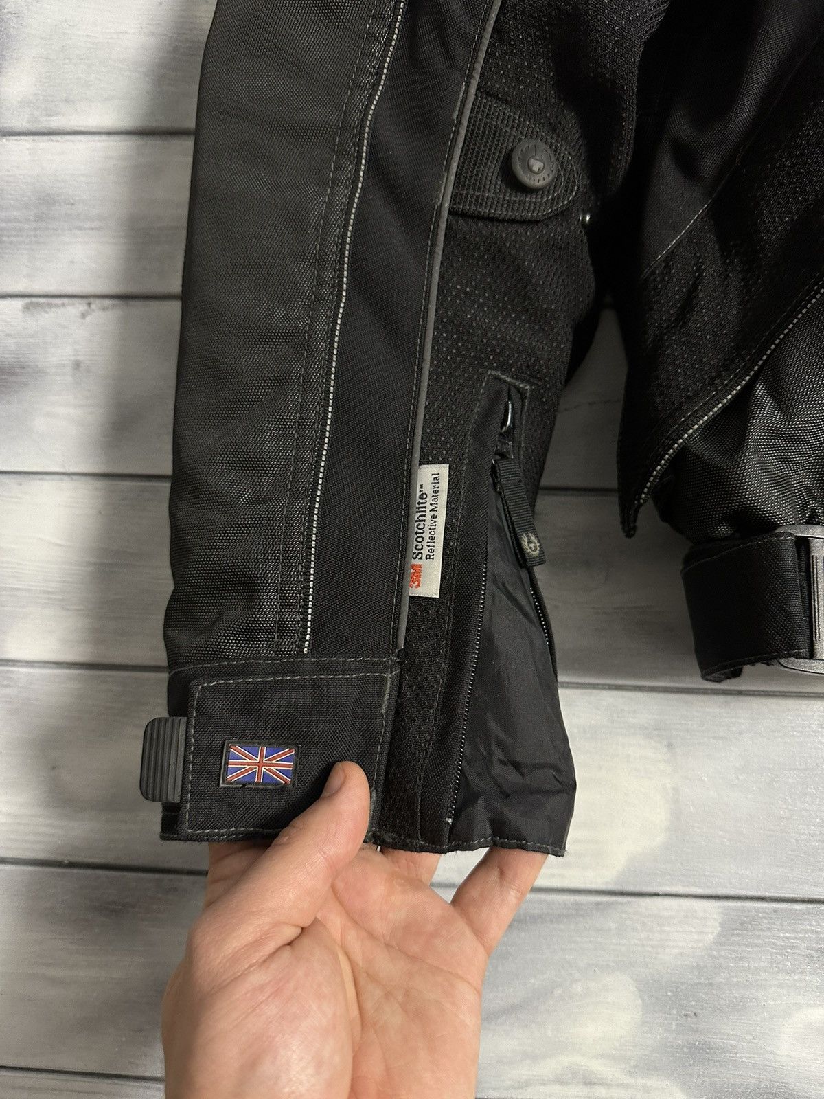 Belstaff Rare Vintage Black Belstaff Leather Nylon Motorcycle Jacket Size US S / EU 44-46 / 1 - 7 Thumbnail