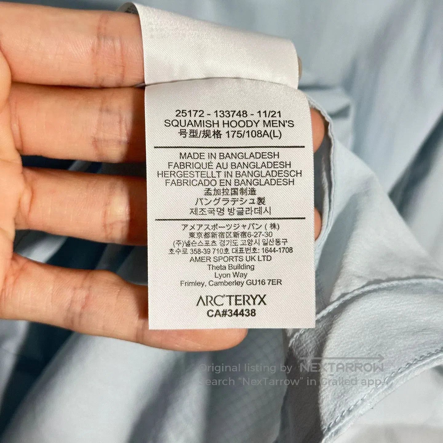 Arc'teryx Arcteryx Squamish Hoody Windbreaker Jacket. Size US L / EU 52-54 / 3 - 8 Thumbnail